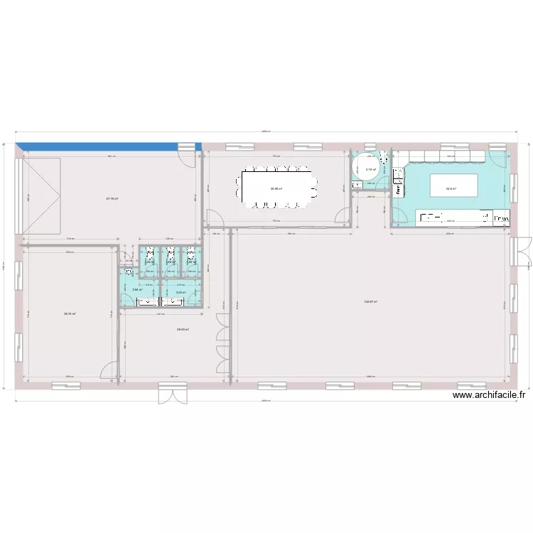 Salle polyvalente. Plan de 