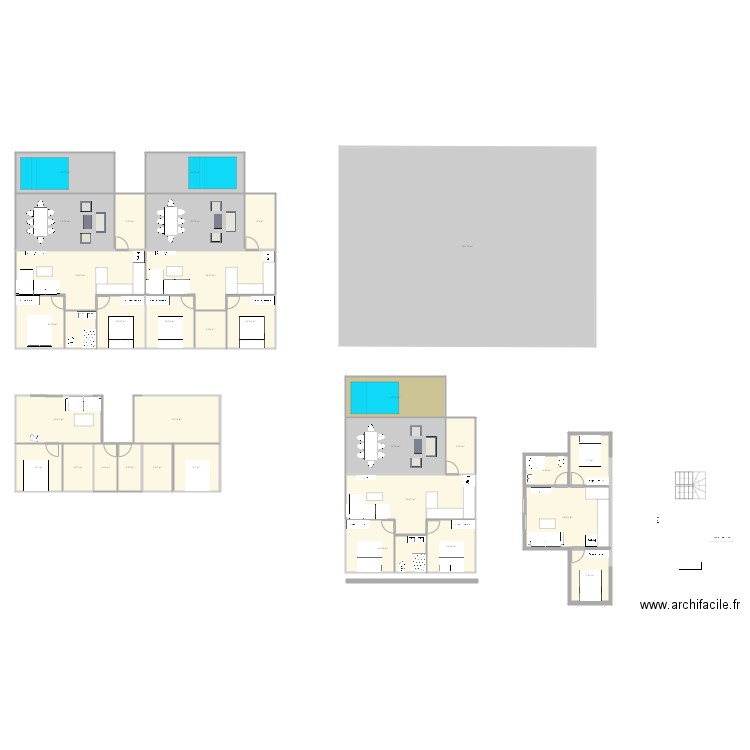 duplex. Plan de 0 pièce et 0 m2