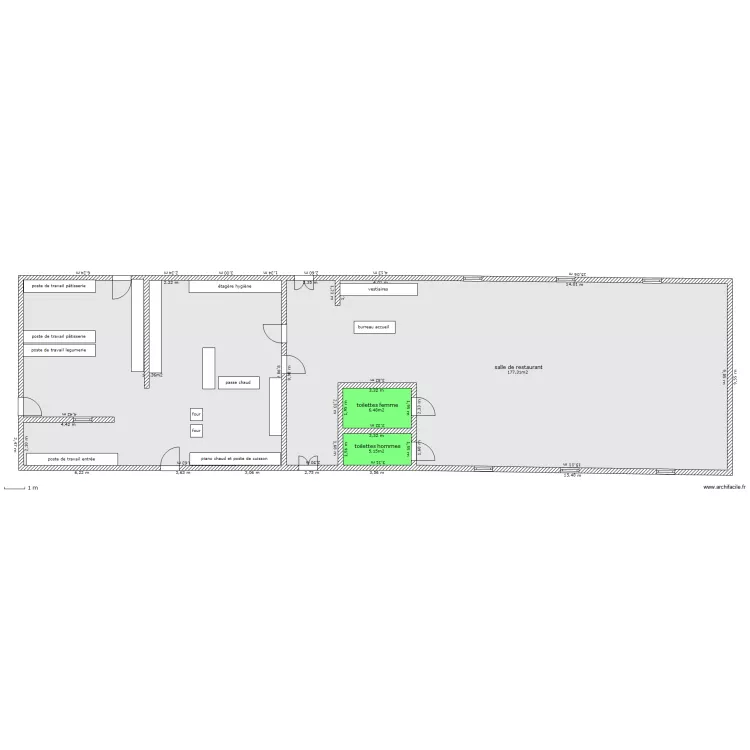 cuisine et salle chaumont modifié. Plan de cuisine et salle chaumont modifié. Plan de