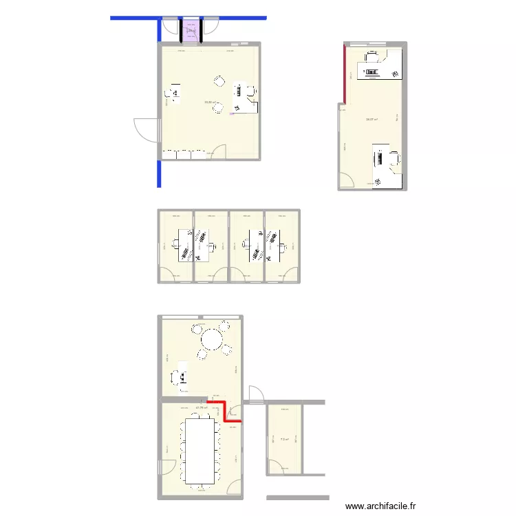 Bureau chef atelier. Plan de Bureau chef atelier. Plan de