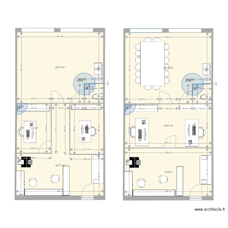 syndic 2. Plan de 7 pièces et 118 m2