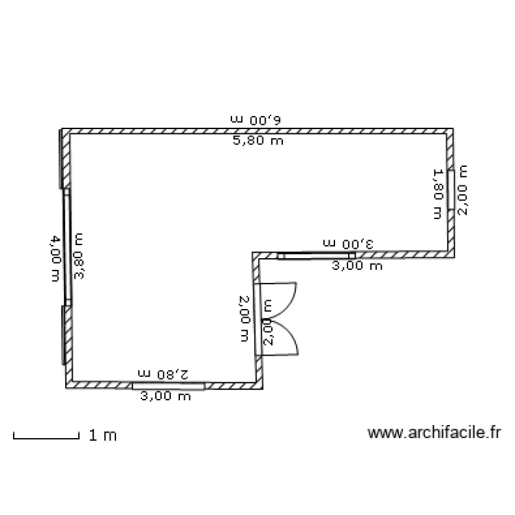 Abri de Jardin. Plan de 