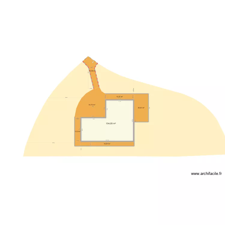 Archifacile Seyssins. Plan de 1 et 134 m² Archifacile Seyssins. Plan de 1 et 134 m²