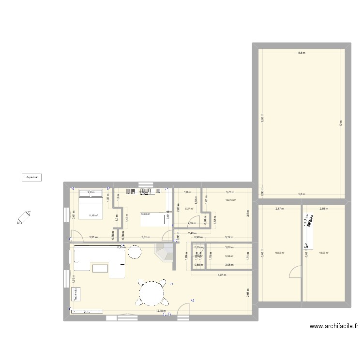 st avaugourd. Plan de 8 pièces et 196 m2