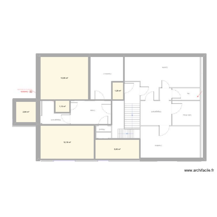 Premier &eacute;tageX24120. Plan de 0 pièce et 0 m2