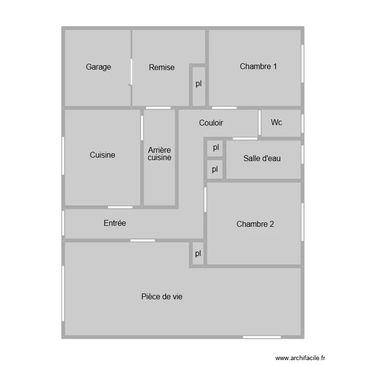 Demautray amiante. Plan de 14 et 88 m² Demautray amiante. Plan de 14 et 88 m²