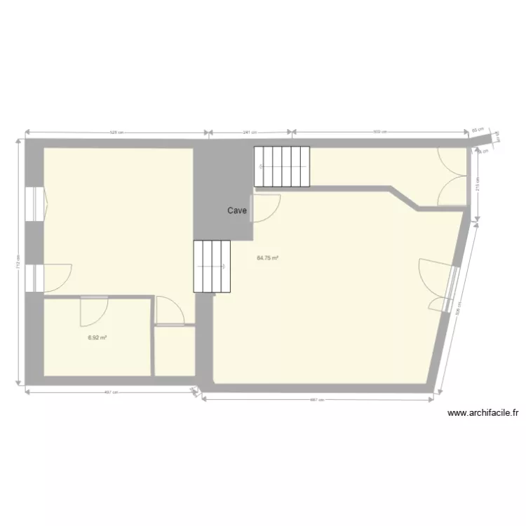 Plan RL RDC apr&egrave;s modifs 2. Plan de 