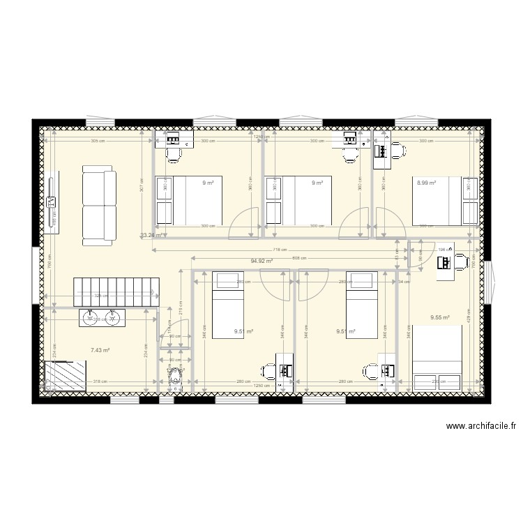 maison. Plan de 0 pièce et 0 m2