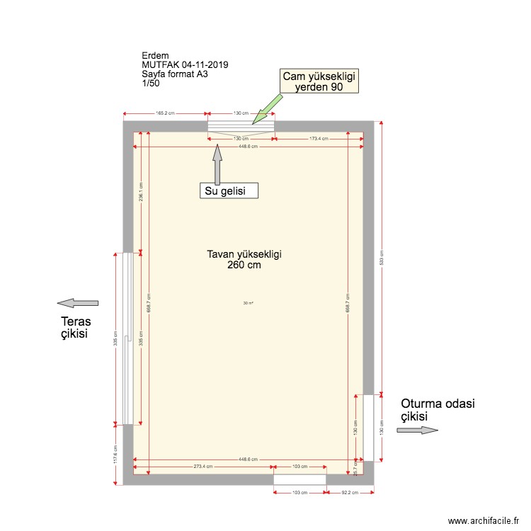 Erdem cuisine 02 11 2019. Plan de 0 pièce et 0 m2