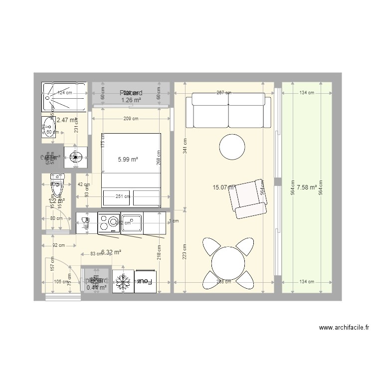 appartvanessDorot. Plan de 0 pièce et 0 m2