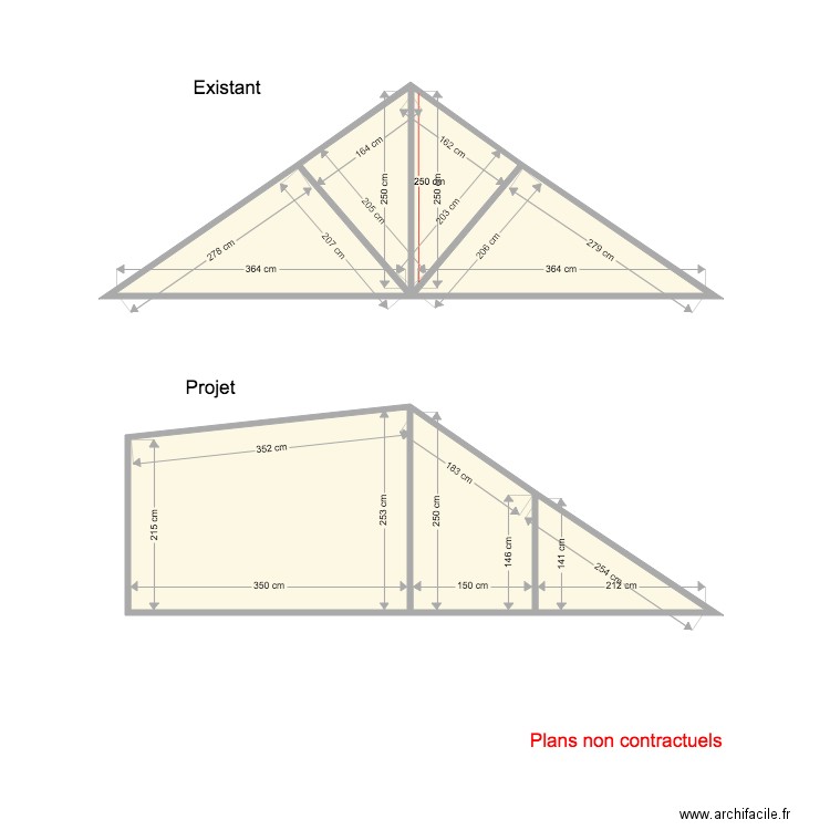 CHESSTHE Plan de coupe. Plan de 0 pièce et 0 m2