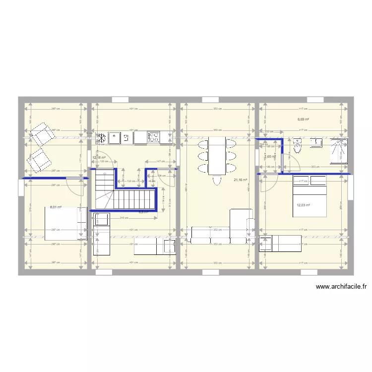 Combles Option 5. Plan de Combles Option 5. Plan de