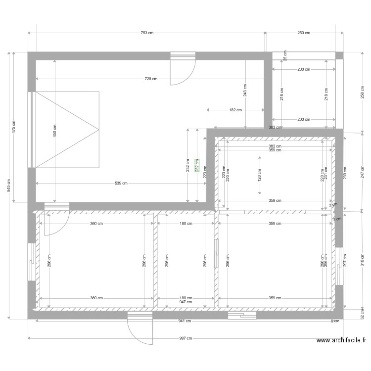 PLAN MARION AVEC COTES. Plan de 0 pièce et 0 m2