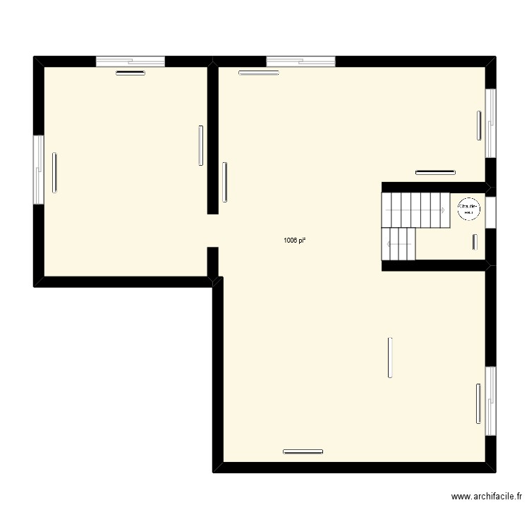 ss chauffage. Plan de 1 pièce et 93 m2