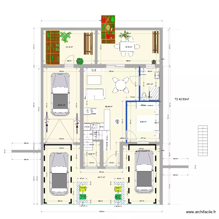  neuf mp2 1 etage. Plan de 