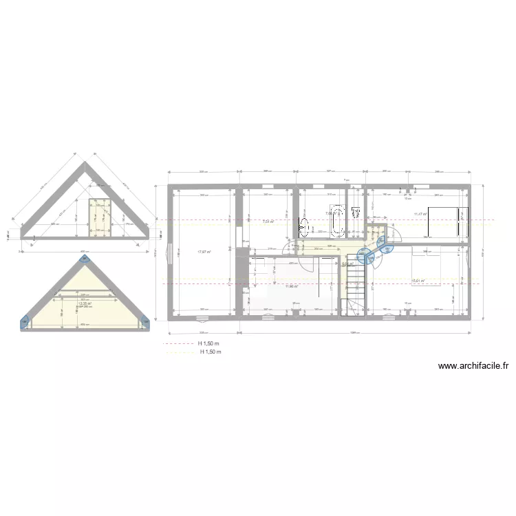 La Poupeliniere Comble Elec 03.22. Plan de 