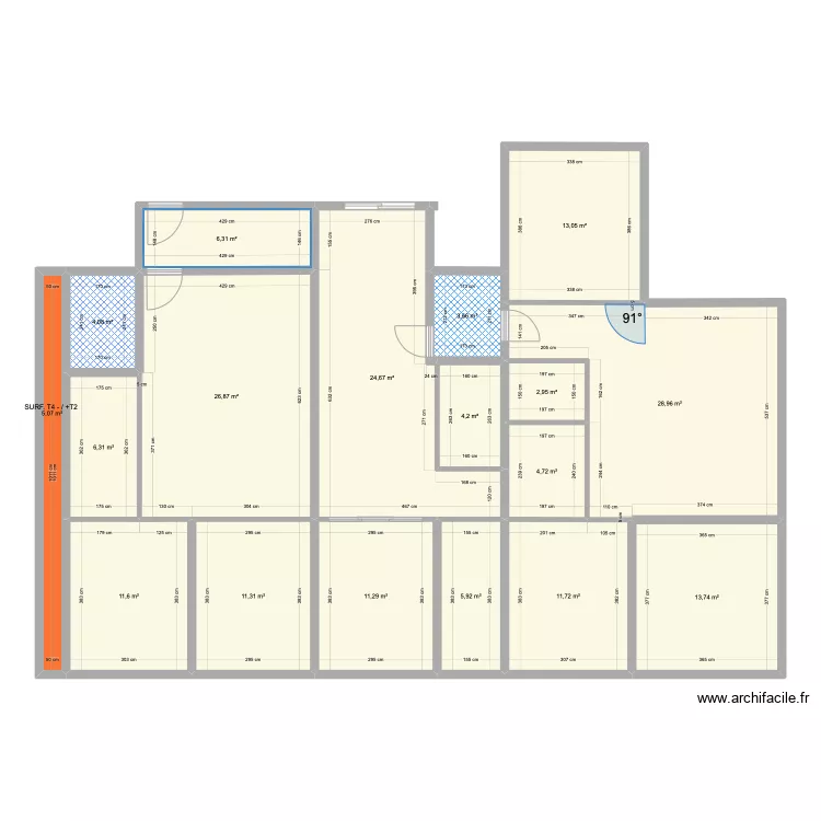 ROYAL MODIF T3 AV NORD. Plan de ROYAL MODIF T3 AV NORD. Plan de
