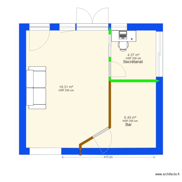 Théatre plan modifié 2. Plan de 0 pièce et 0 m2