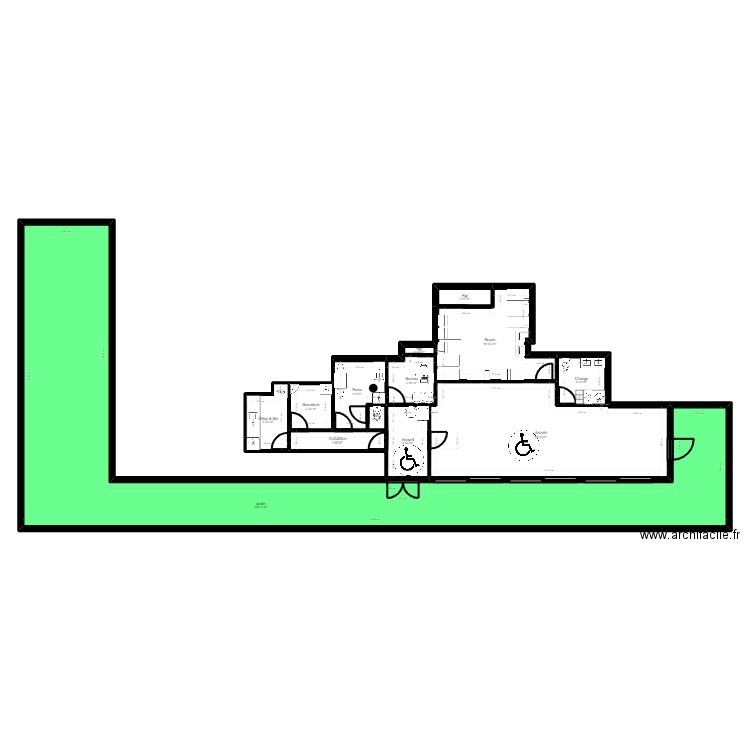 92C35JM Projet V3 Jordan sj2. Plan de 13 pièces et 234 m2