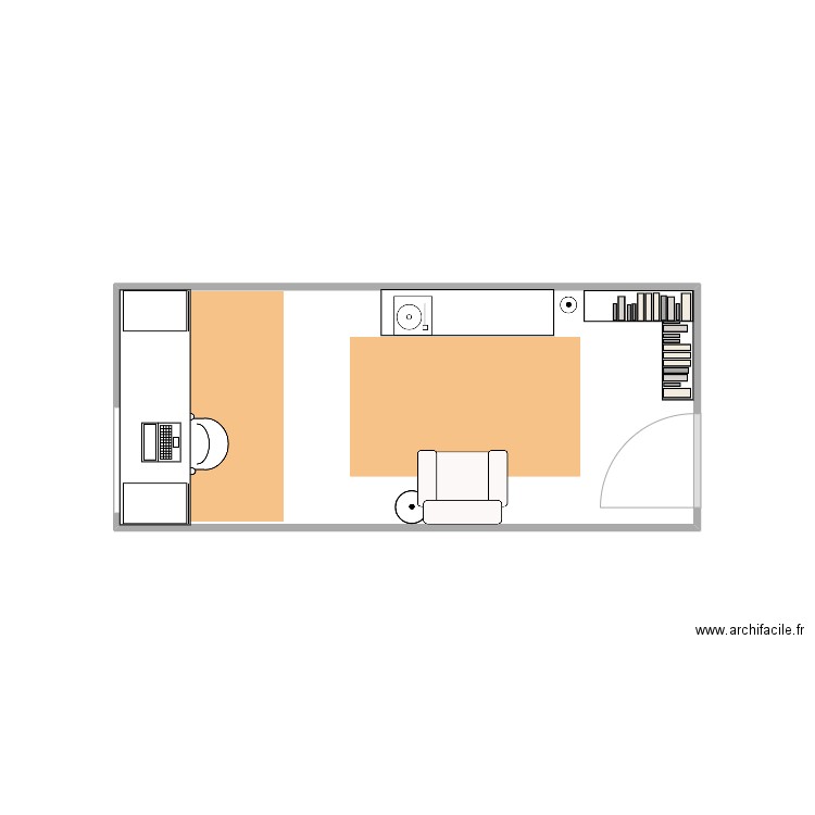 Salón. Plan de 0 pièce et 0 m2