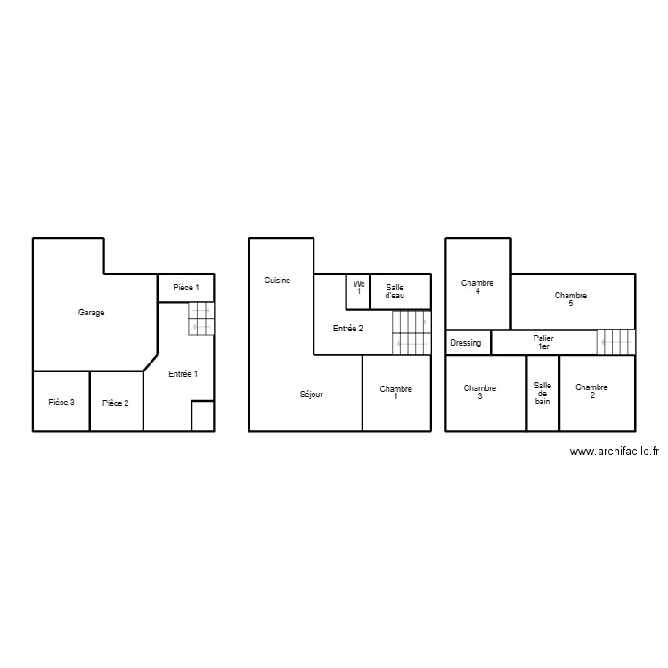 PLOUHINEC DONNART. Plan de 17 pièces et 87 m2