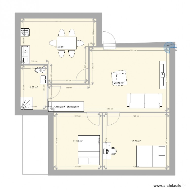 Peggy appart. Plan de 0 pièce et 0 m2