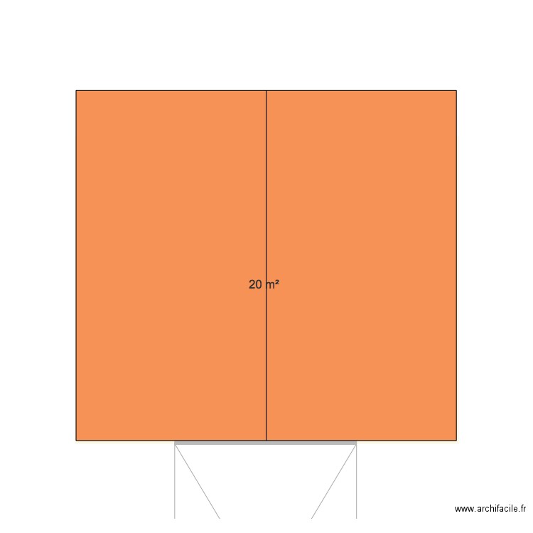 garage. Plan de 0 pièce et 0 m2
