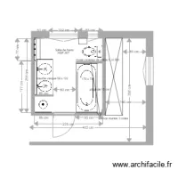 Projet Salle de bains Asni&egrave;res 3 juin 2017