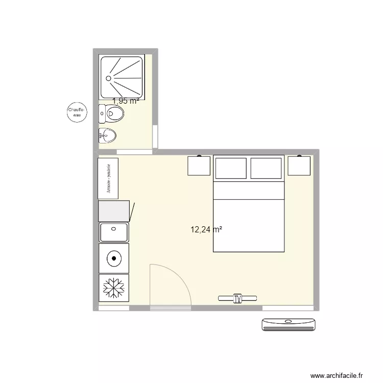 STUDIO2. Plan de 