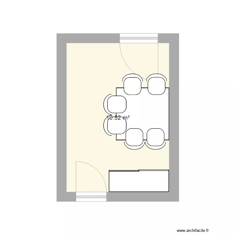 AGENCE BUREAU 2 SALLE REUNION. Plan de 