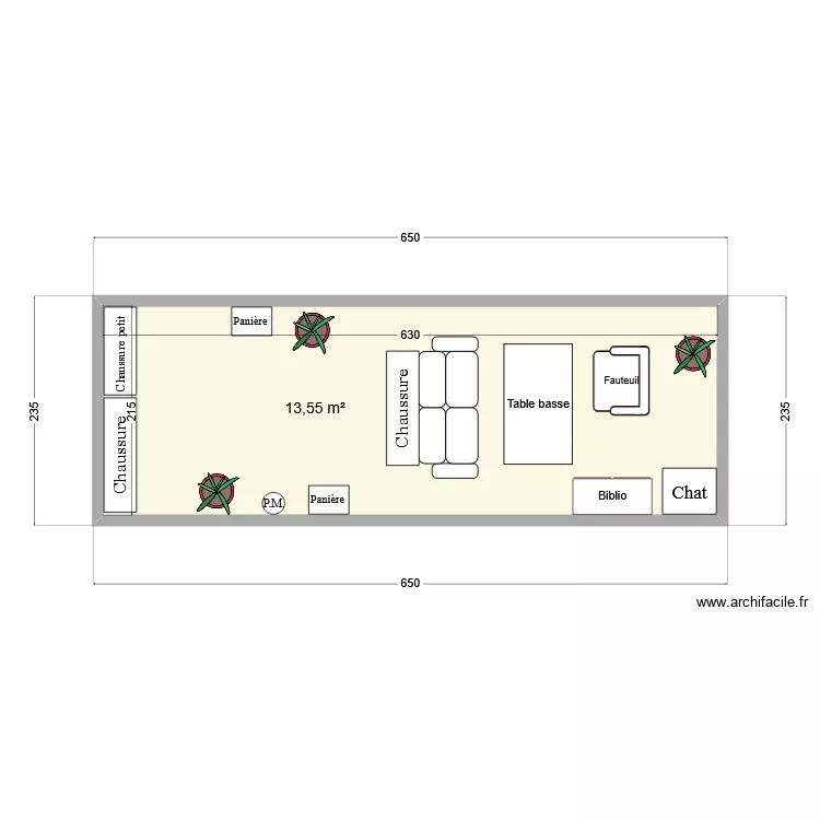 Terrasse. Plan de 1 et 14 m² Terrasse. Plan de 1 et 14 m²