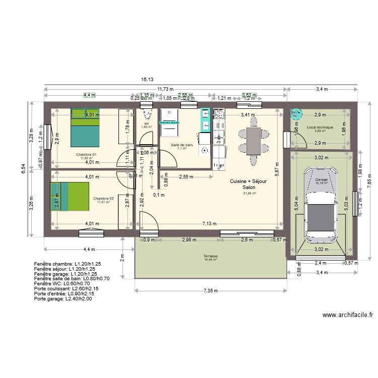 Plan 01. Plan de 0 pièce et 0 m2