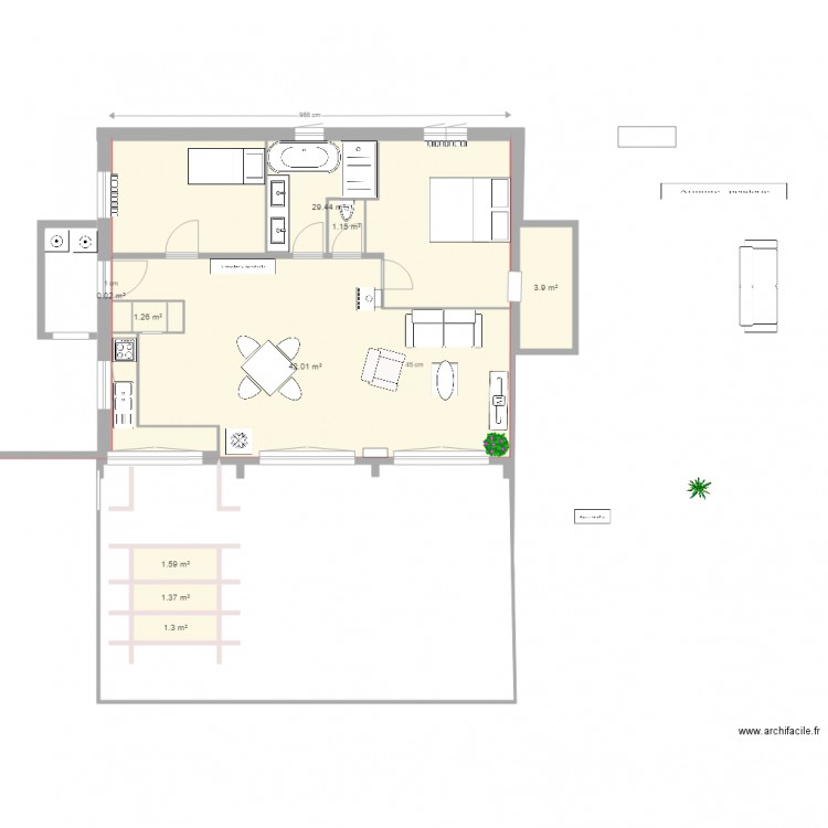 le bon2 canape angle. Plan de 0 pièce et 0 m2