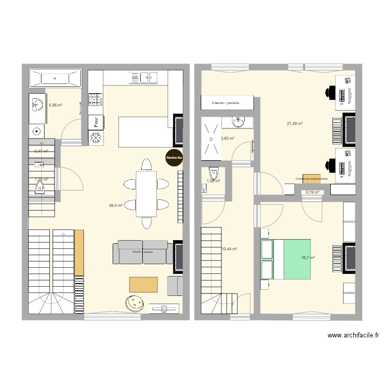 AppartementNRCF. Plan de 0 pièce et 0 m2