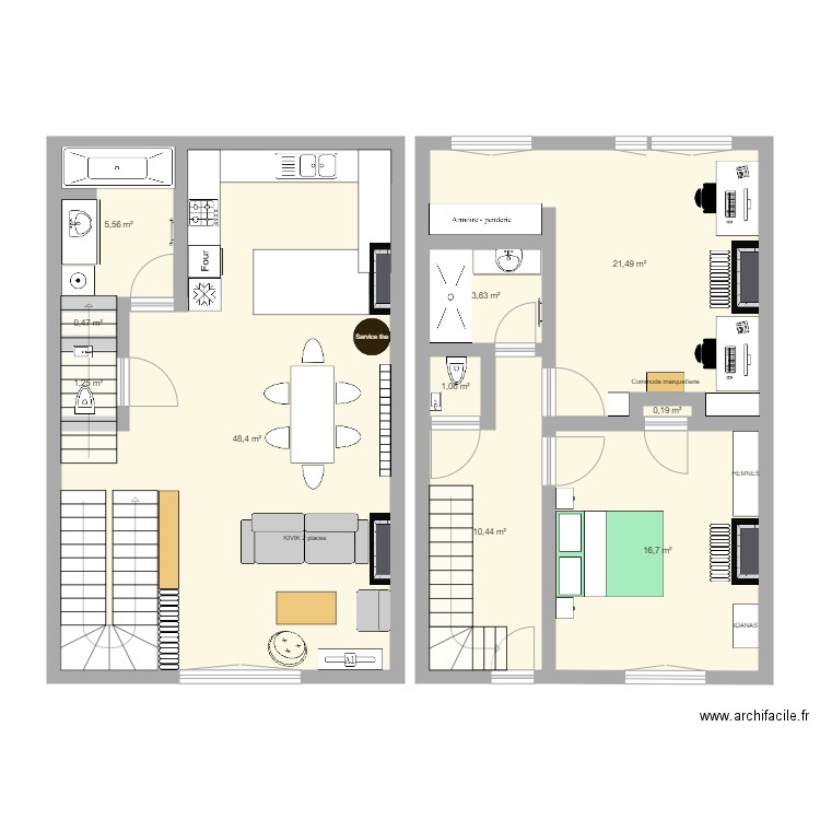 AppartementNRCF. Plan de 0 pièce et 0 m2