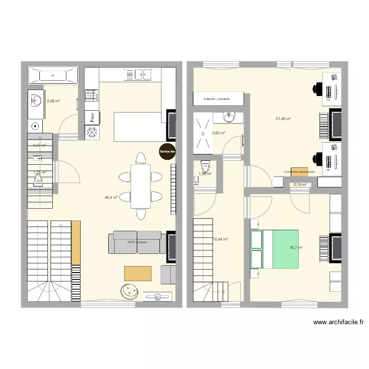 AppartementNRCF. Plan de 