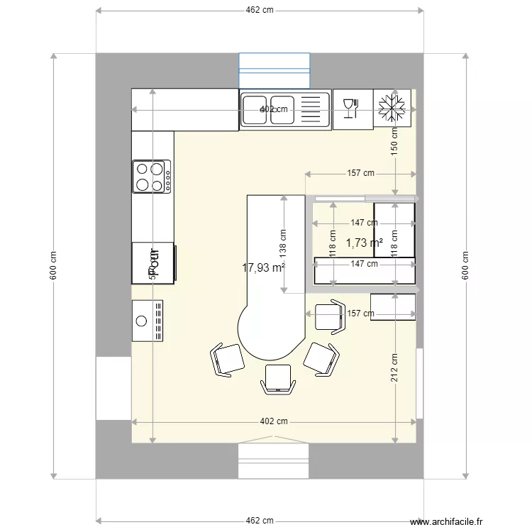 PlourivoKitchen. Plan de 