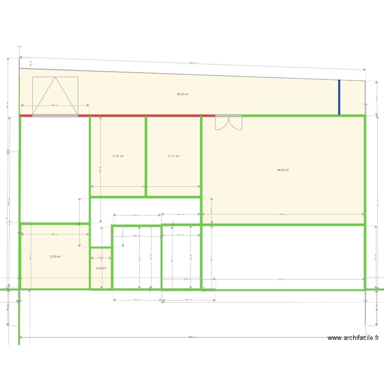 1maison. Plan de 0 pièce et 0 m2