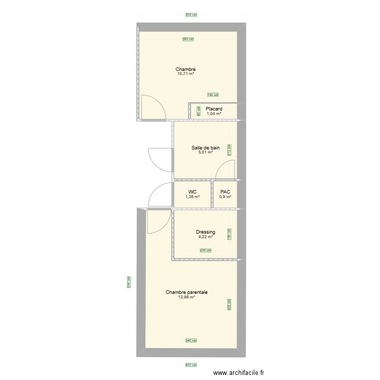 MODULE 2b. Plan de 7 pièces et 36 m2