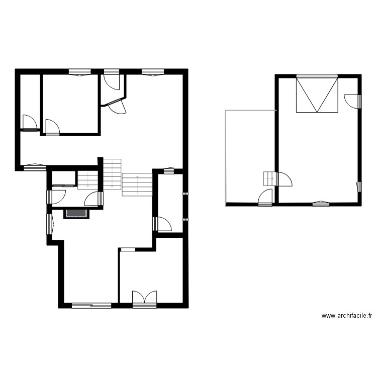 BERTRAND. Plan de 15 pièces et 281 m2