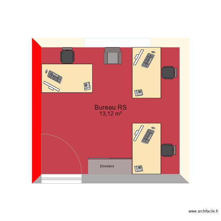 Bureau RS. Plan de 0 pièce et 0 m2