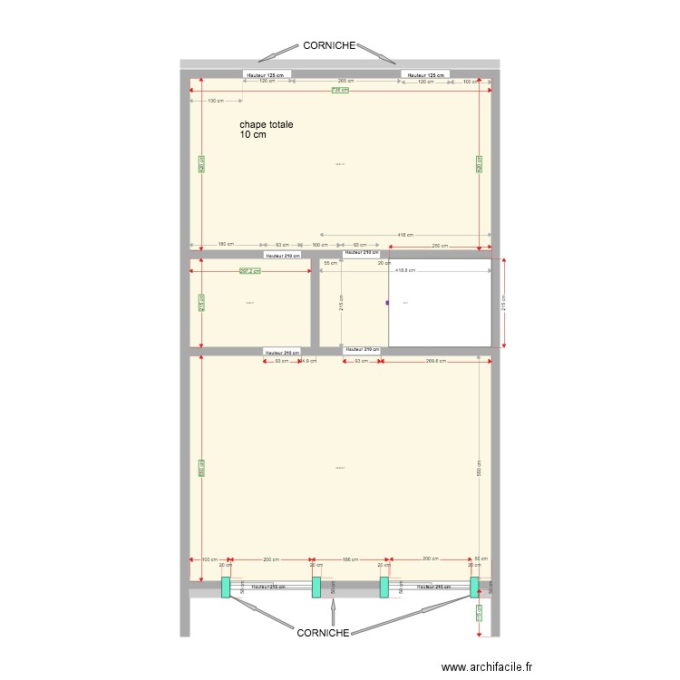 2eme etage LOT B gros oeuvre  12 01 2020. Plan de 0 pièce et 0 m2