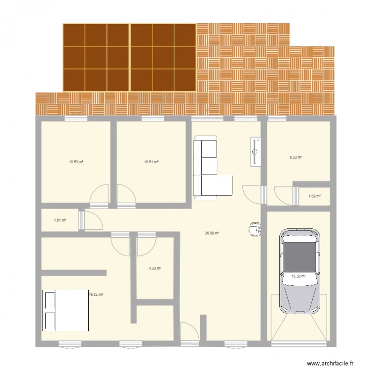Maison petite 2. Plan de 0 pièce et 0 m2