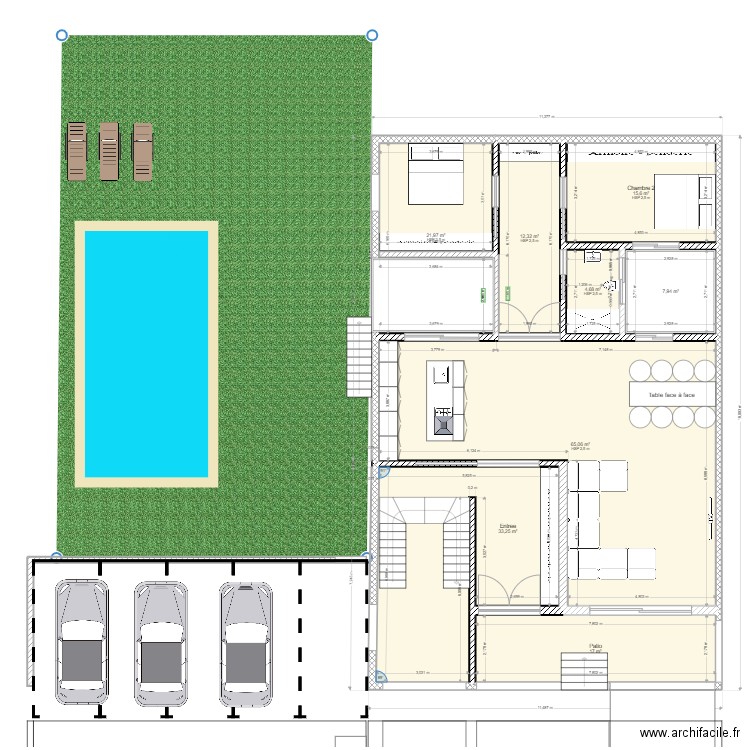 MON PLAN  2. Plan de 8 pièces et 178 m2