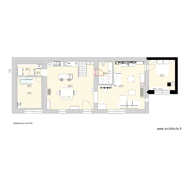 Sainte Colombe. Plan de 0 pièce et 0 m2