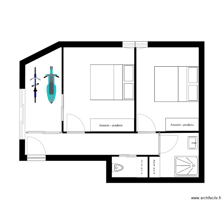 plan rdc Nobles scooter. Plan de 0 pièce et 0 m2