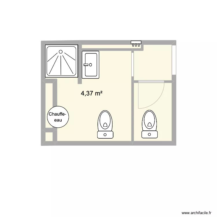 Luz - Sdb RDC plan 2. Plan de 