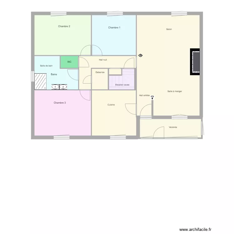 Maison Ecouviez Aux beaux souvenirs Securite. Plan de 