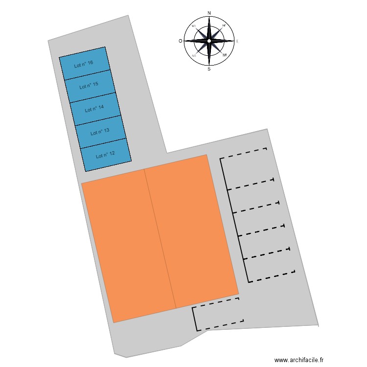 plan de masse bart. Plan de 0 pièce et 0 m2