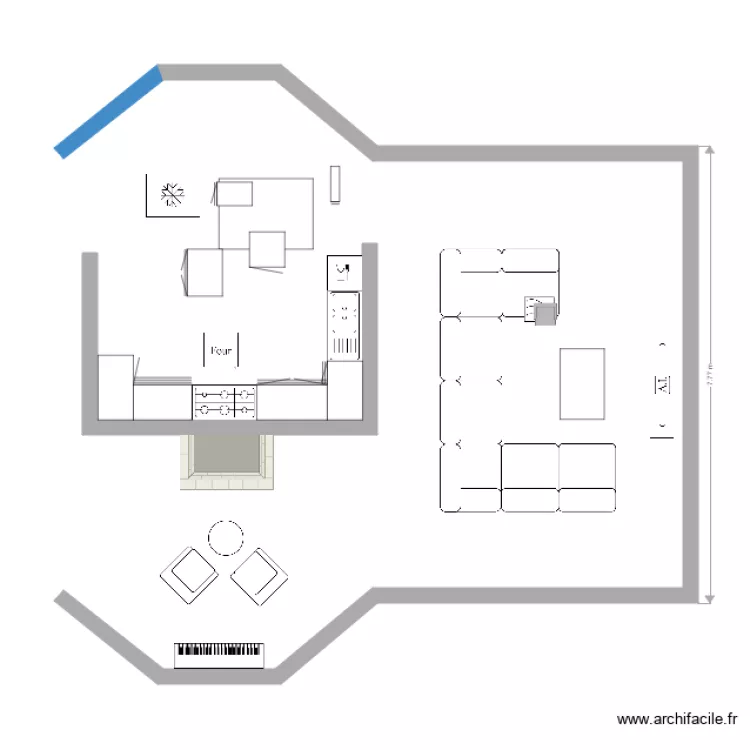 maison americaine. Plan de 